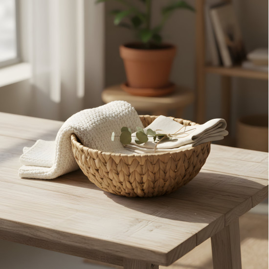 Straw Basket - 3 Pcs
